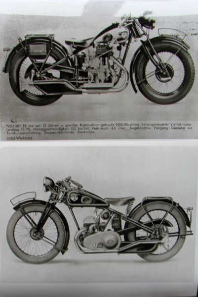 NSU Motorbikes Modelprogram 1930 - 1955 twenty-eight Factoryphotos (10149)
